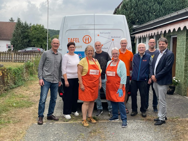Besuch in unserer Tafel-Ausgabestelle in Niedereisenhausen